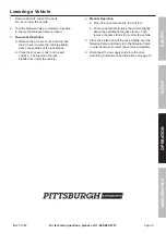 Предварительный просмотр 9 страницы Pittsburgh Automotive 61382 Owner'S Manual & Safety Instructions