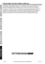 Предварительный просмотр 12 страницы Pittsburgh Automotive 61382 Owner'S Manual & Safety Instructions