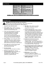 Предварительный просмотр 2 страницы Pittsburgh Automotive 62707 Owner'S Manual & Safety Instructions