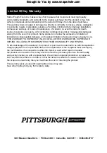 Предварительный просмотр 8 страницы Pittsburgh Automotive 63609 Owner'S Manual & Safety Instructions