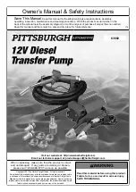 Предварительный просмотр 1 страницы Pittsburgh Automotive 63682 Owner'S Manual & Safety Instructions