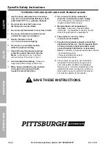 Предварительный просмотр 4 страницы Pittsburgh Automotive 63682 Owner'S Manual & Safety Instructions