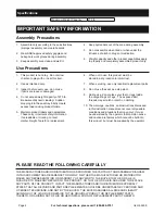 Предварительный просмотр 2 страницы Pittsburgh Automotive 64499 Owner'S Manual & Safety Instructions