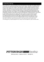 Preview for 8 page of Pittsburgh Automotive 64545 Owner'S Manual & Safety Instructions