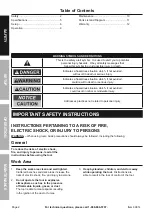 Предварительный просмотр 2 страницы Pittsburgh Automotive 69814 Owner'S Manual & Safety Instructions