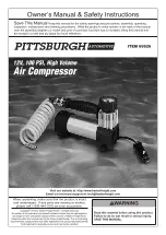 Pittsburgh Automotive 69926 Owner'S Manual & Safety Instructions preview