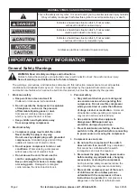 Preview for 2 page of Pittsburgh Automotive 69926 Owner'S Manual & Safety Instructions