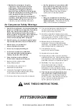 Preview for 3 page of Pittsburgh Automotive 69926 Owner'S Manual & Safety Instructions