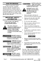 Предварительный просмотр 2 страницы Pittsburgh Automotive 95979 Owner'S Manual & Safety Instructions