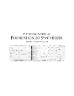 Предварительный просмотр 1 страницы Pittsburgh Modular foundation 2.0 Manual And Patch Manual