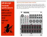 Preview for 1 page of Pittsburgh Modular Lifeforms Percussion Sequencer User Manual