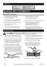 Preview for 2 page of Pittsburgh 58641 Owner'S Manual & Safety Instructions