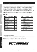 Preview for 10 page of Pittsburgh 61523 Owner'S Manual & Safety Instructions