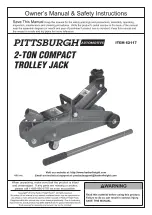 Pittsburgh 62117 Owner'S Manual And Safety Instructions preview