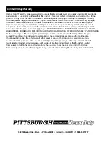 Preview for 12 page of Pittsburgh 62590 Owner'S Manual & Safety Instructions