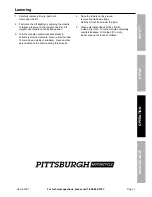 Preview for 7 page of Pittsburgh 63397 Owner'S Manual & Safety Instructions