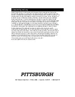 Preview for 4 page of Pittsburgh 63613 Owner'S Manual & Safety Instructions