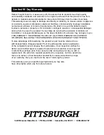 Preview for 4 page of Pittsburgh 63615 Owner'S Manual & Safety Instructions