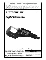 Pittsburgh 63647 Owner'S Manual & Safety Instructions preview