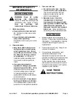 Preview for 2 page of Pittsburgh 63647 Owner'S Manual & Safety Instructions