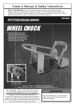 Pittsburgh 69026 Owner'S Manual & Safety Instructions preview