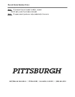 Preview for 8 page of Pittsburgh Pittsburgh Laser Range Finder Instructions And Precautions