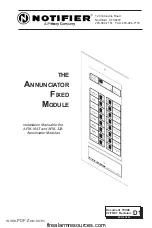 Preview for 1 page of Pittway NOTIFIER AFM-16AT Installation Manual