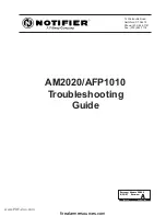 Pittway Notifier AFP1010 Troubleshooting Manual preview