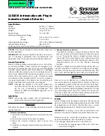 Предварительный просмотр 1 страницы Pittway SYSTEM SENSOR 1151EIS Installation And Maintenance Instructions