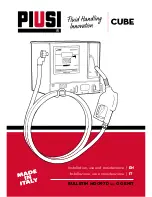 Preview for 1 page of Piusi Cube 56/33 Installation, Use And Maintenance Manual