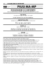 Preview for 4 page of Piusi F00208A00 Instructions For Use And Maintenance Manual