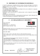 Preview for 13 page of Piusi HC20121400 Use And Maintenance Manual