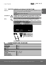 Preview for 9 page of Piusi PW Wi-Fi Installation And Use Manual