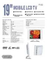 Preview for 2 page of PIVA PTV-1902 Specifications