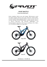 Предварительный просмотр 21 страницы PIVOT cycles Shuttle Race XT Owner'S Manual