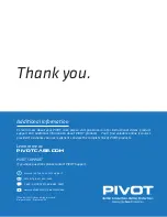 Предварительный просмотр 18 страницы Pivot PC-PRO11 User Manual