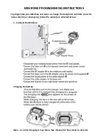 Pivotell Minifone Programming Instructions preview