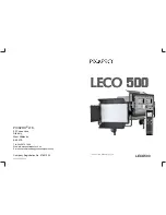 Предварительный просмотр 1 страницы Pixapro LECO 500 Instruction Manual