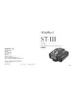 Preview for 1 page of Pixapro ST-III Manual