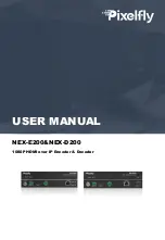 Pixelfly NEX-D200 User Manual preview