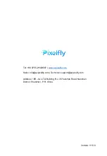 Предварительный просмотр 13 страницы Pixelfly PF-MS31T1-TX User Manual