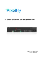 Pixelfly PF-UHK100HE-RX User Manual предпросмотр