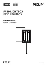 Pixlip FP50 LIGHTBOX Assembly Instruction Manual preview