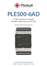 Предварительный просмотр 1 страницы Pixsys PLE500-6AD User Manual