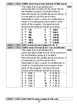 Предварительный просмотр 47 страницы Pixsys TD240 series Operation Manual