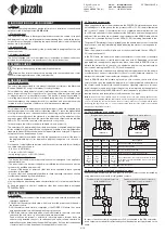 Предварительный просмотр 4 страницы pizzato CS MP311 0 Series Manual