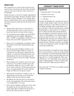 Preview for 9 page of Pizzeria Pronto JS0715 Owner'S Manual