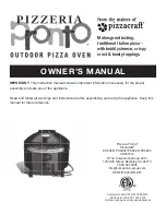 Pizzeria Pronto PC6000 Owner'S Manual preview