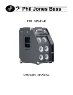 PJB SIX-PAK Owner'S Manual preview