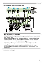 Предварительный просмотр 13 страницы PJLink CP-WU8451 Operating Manual